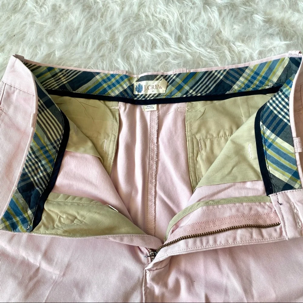 J. Crew flat front pink Bermuda shorts size 33 like new